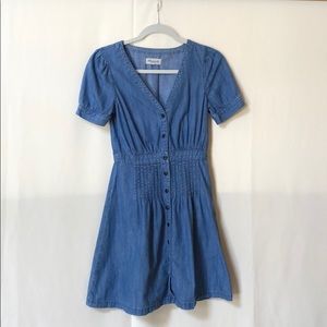 Short-Sleeve Jean Dress